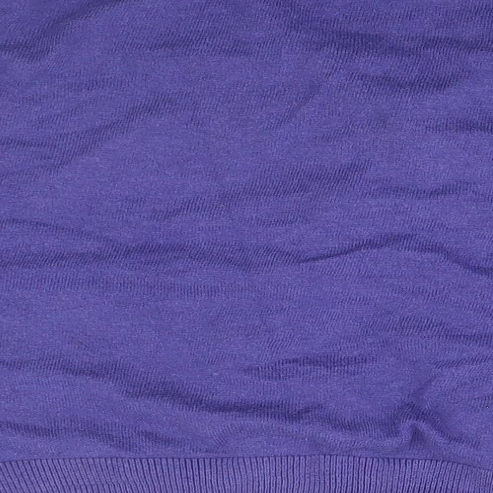 NEXT Womens Blue V-Neck Cotton Cardigan Jumper Size 12