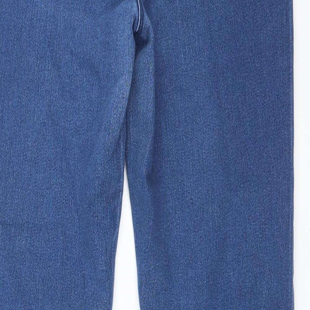 M&Co Womens Blue Cotton Jegging Jeans Size 10 L29 in Regular