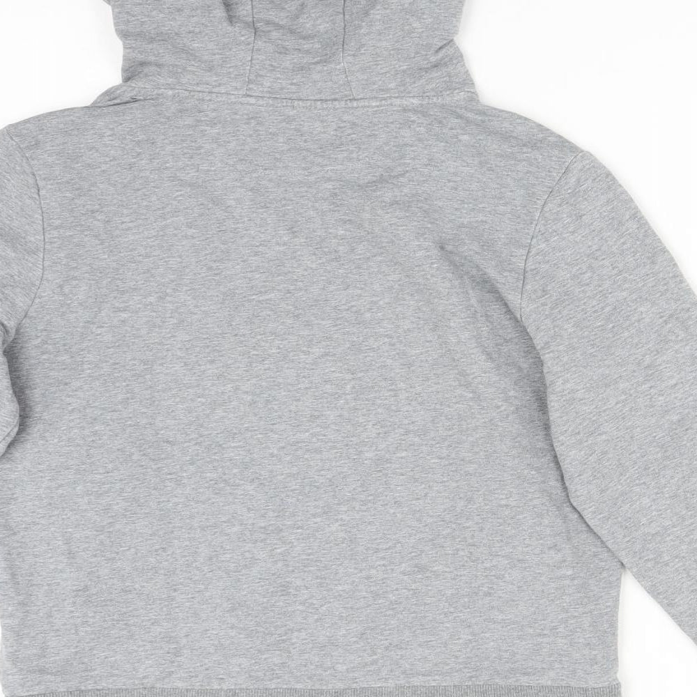 FAIR PLAY Womens Grey Cotton Pullover Hoodie Size S - RIDE MORE WORRY LESS