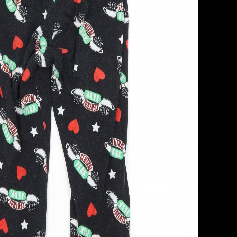 George Girls Black Geometric Cotton Pyjama Pants Size 7-8 Years - FRIENDS