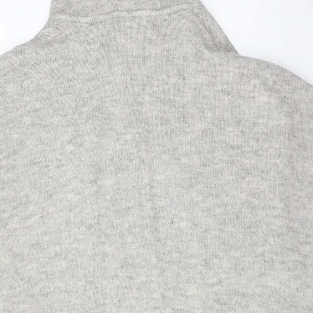M&S Womens Grey Acrylic Cardigan Jumper Size S