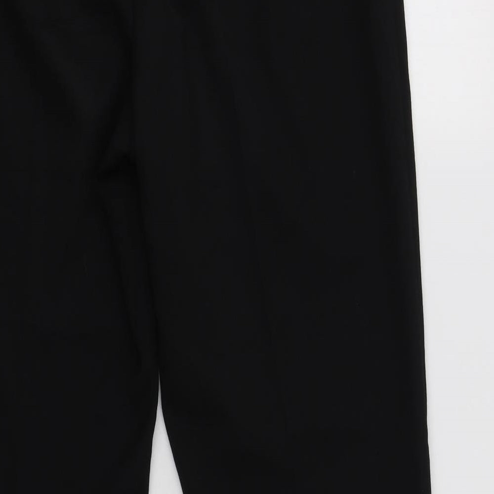 TU Womens Black Polyester Dress Pants Trousers Size 12 L28 in Regular
