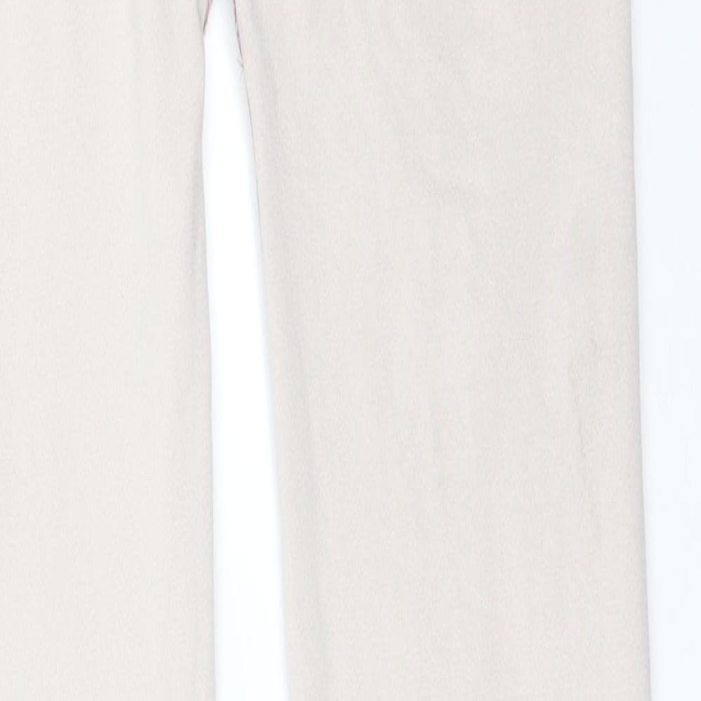 Boohoo Womens Pink Striped Polyester Leggings Size M L29 in