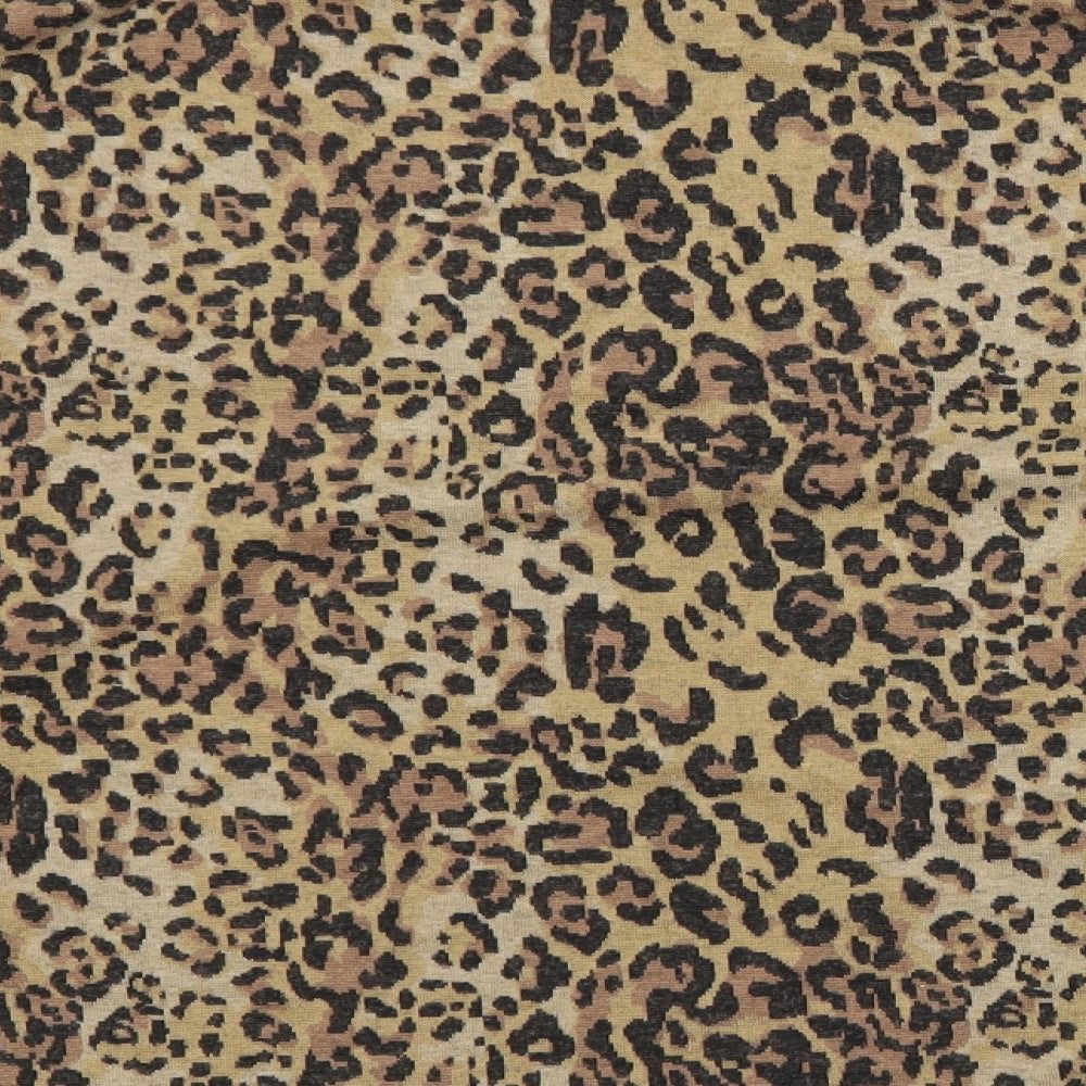 M&S Womens Brown Crew Neck Animal Print Polyester Pullover Jumper Size 14