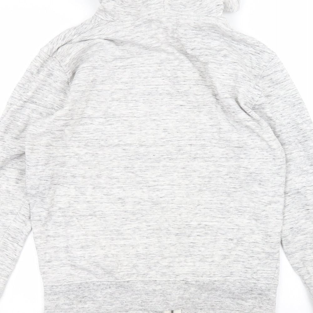 Brookhaven Mens White Cotton Full Zip Hoodie Size M