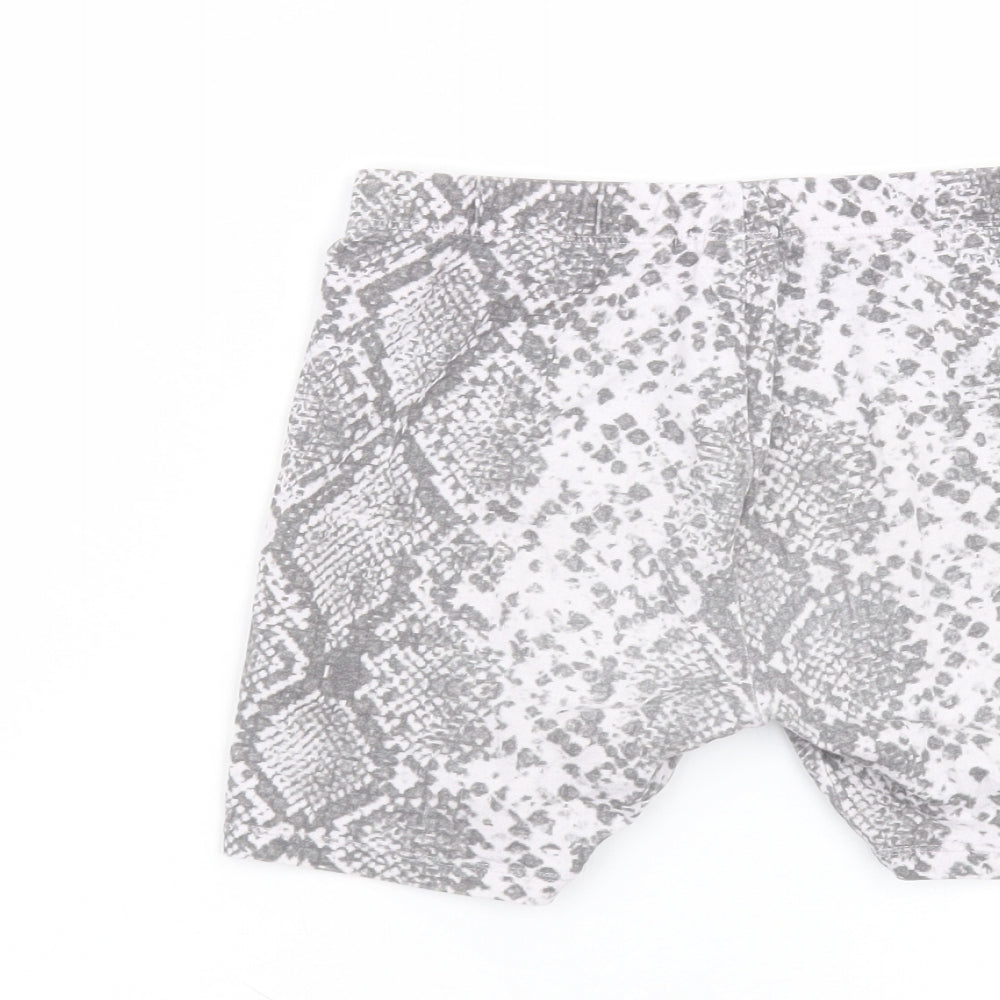 NEXT Girls Grey Cotton Sweat Shorts Size 9 Years Regular
