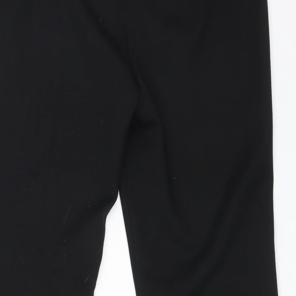 M&S Womens Black Polyester Dress Pants Trousers Size 14 L27 in Regular