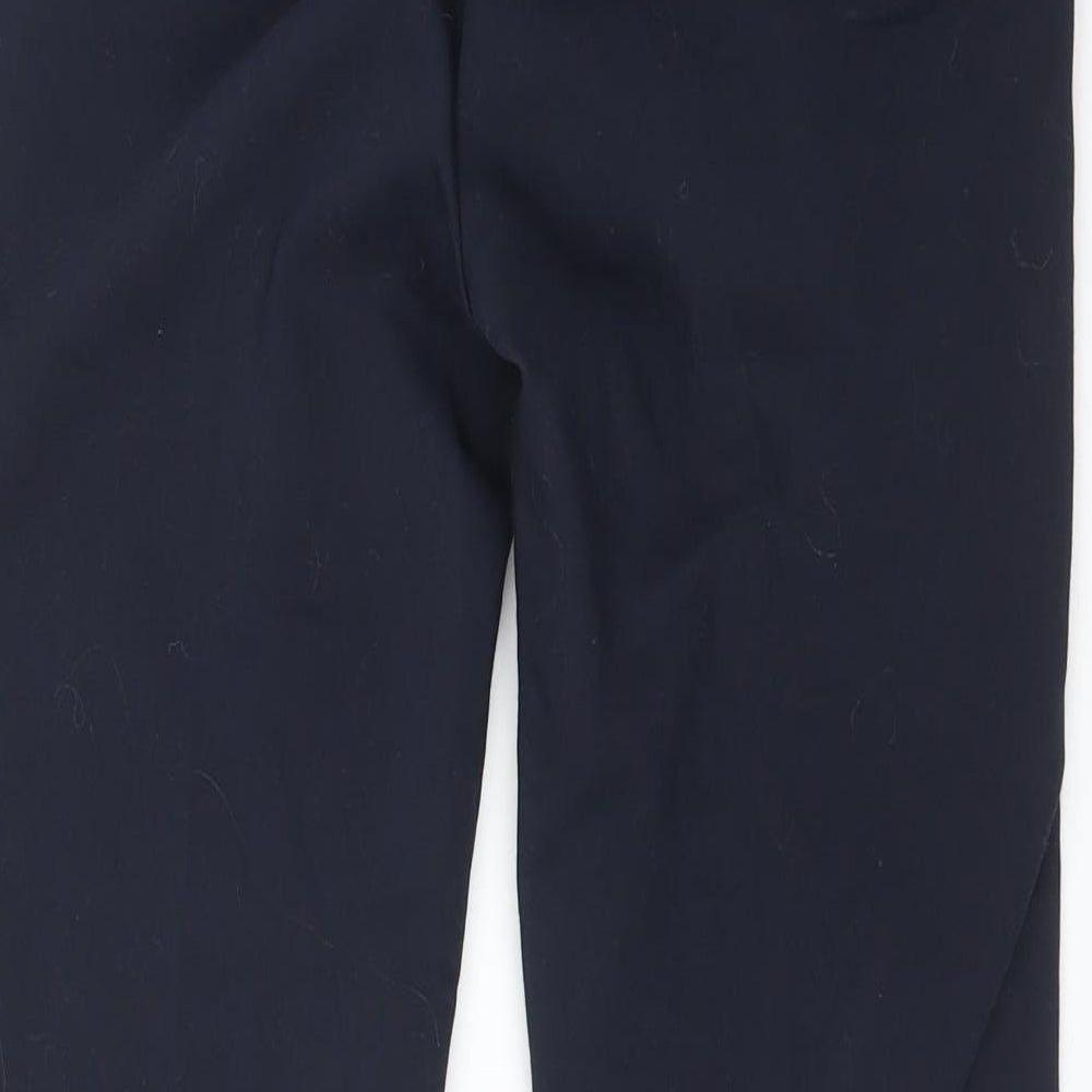 Zara Womens Blue Cotton Dress Pants Trousers Size M L26 in Regular