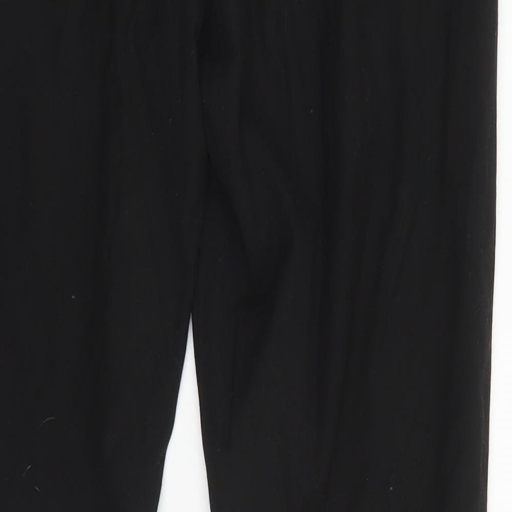 Oasis Womens Black Trousers Size 8 L26 in Regular