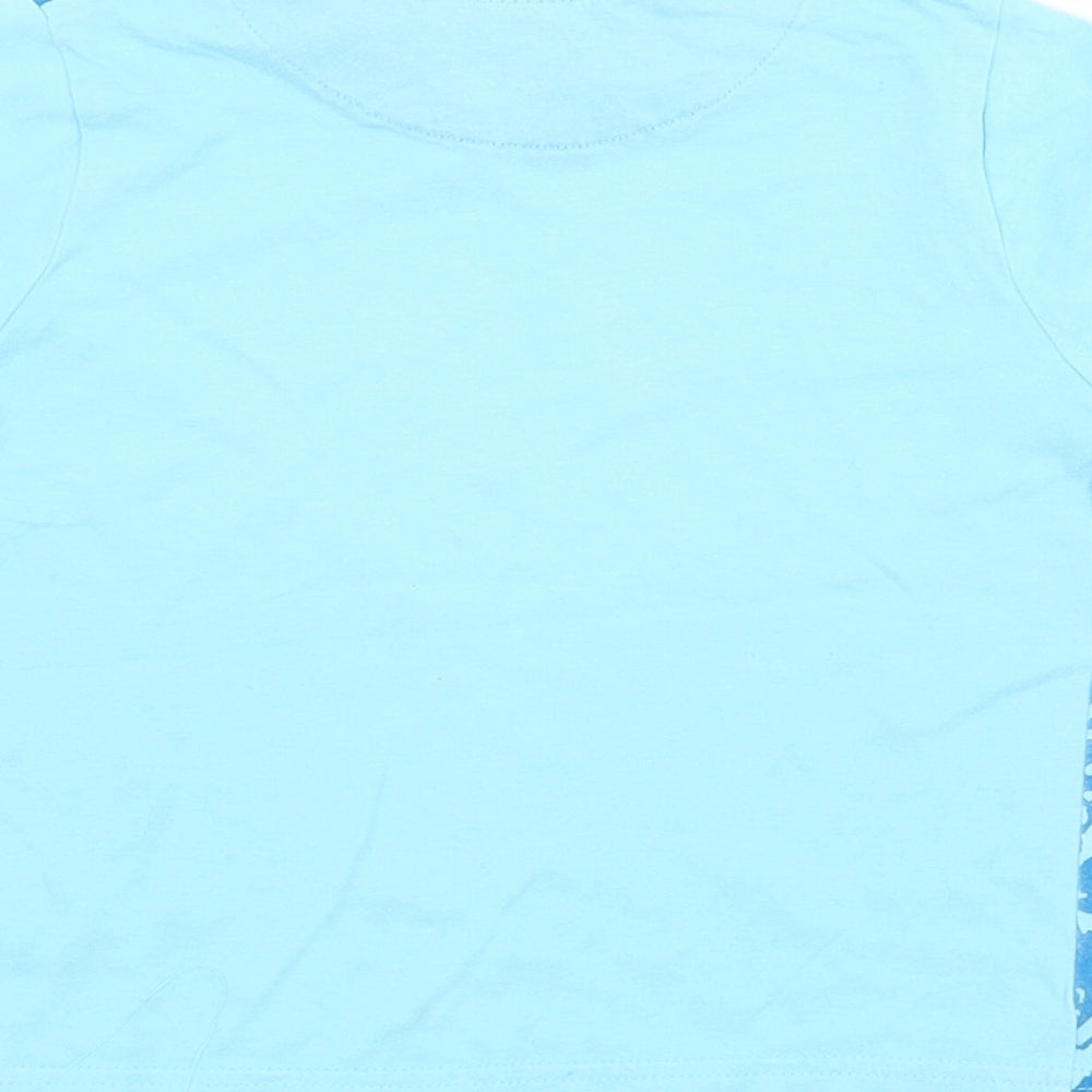 Cherokee Baby Blue Cotton Basic T-Shirt Size 18-24 Months Crew Neck