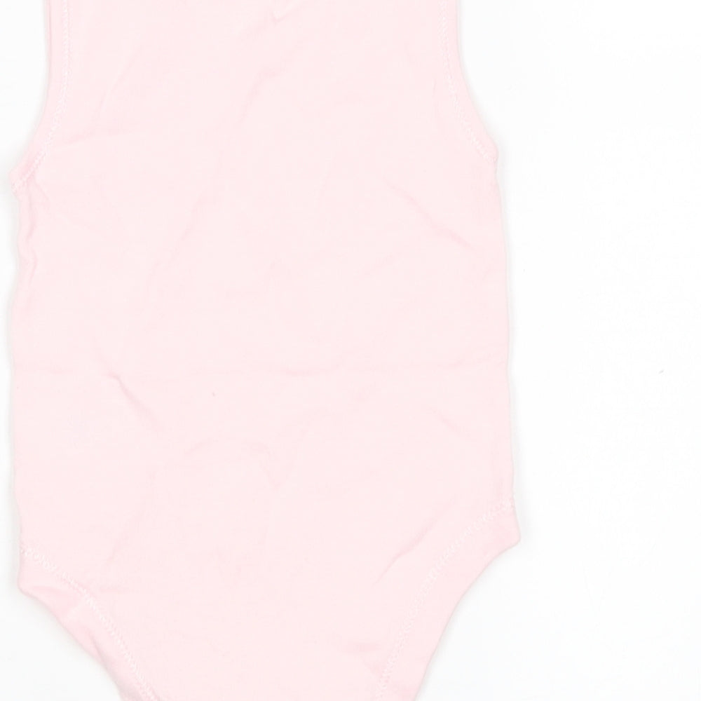 George Girls Pink Cotton Leotard One-Piece Size 6-9 Months