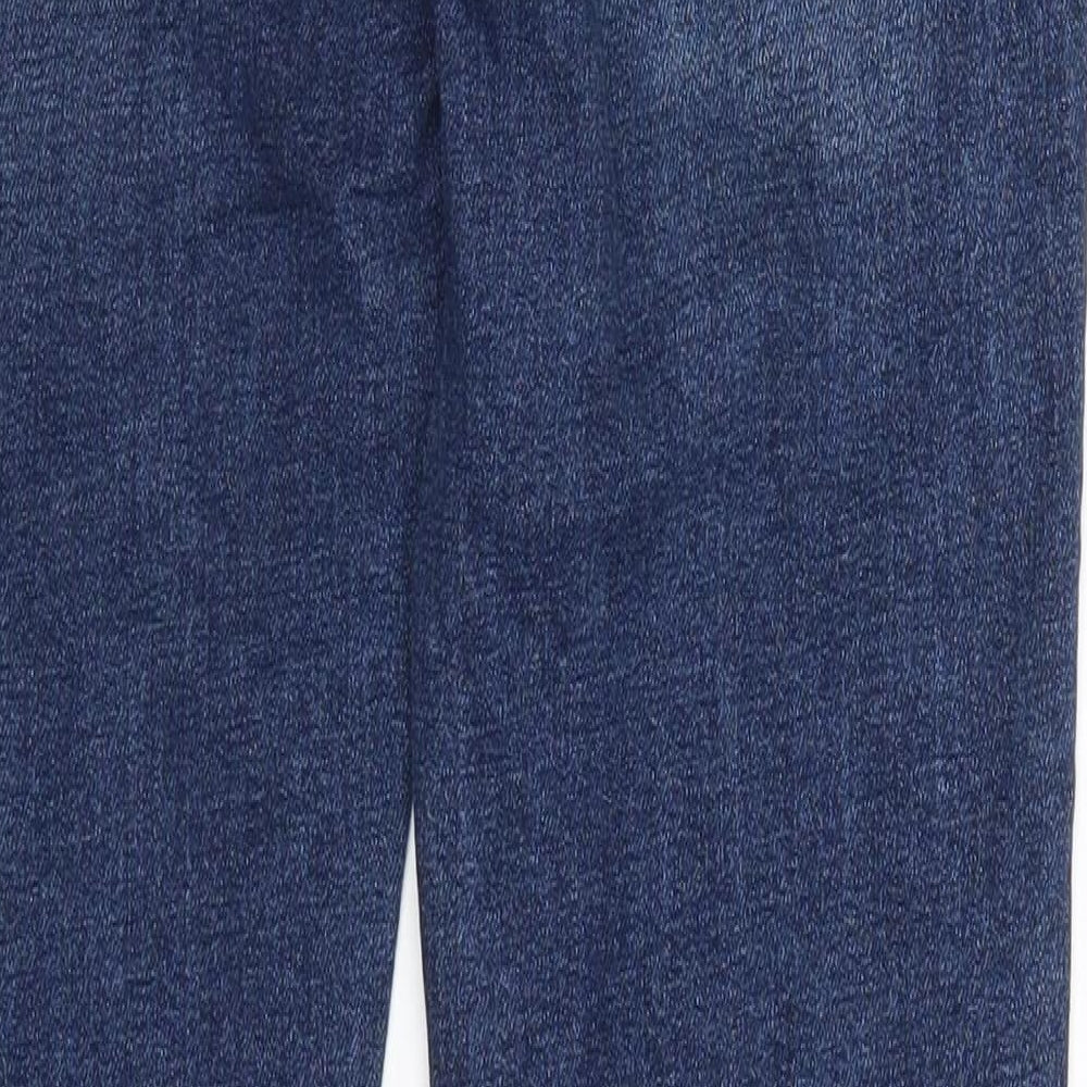 Brighton Womens Blue Cotton Straight Jeans Size 10 L28 in Regular