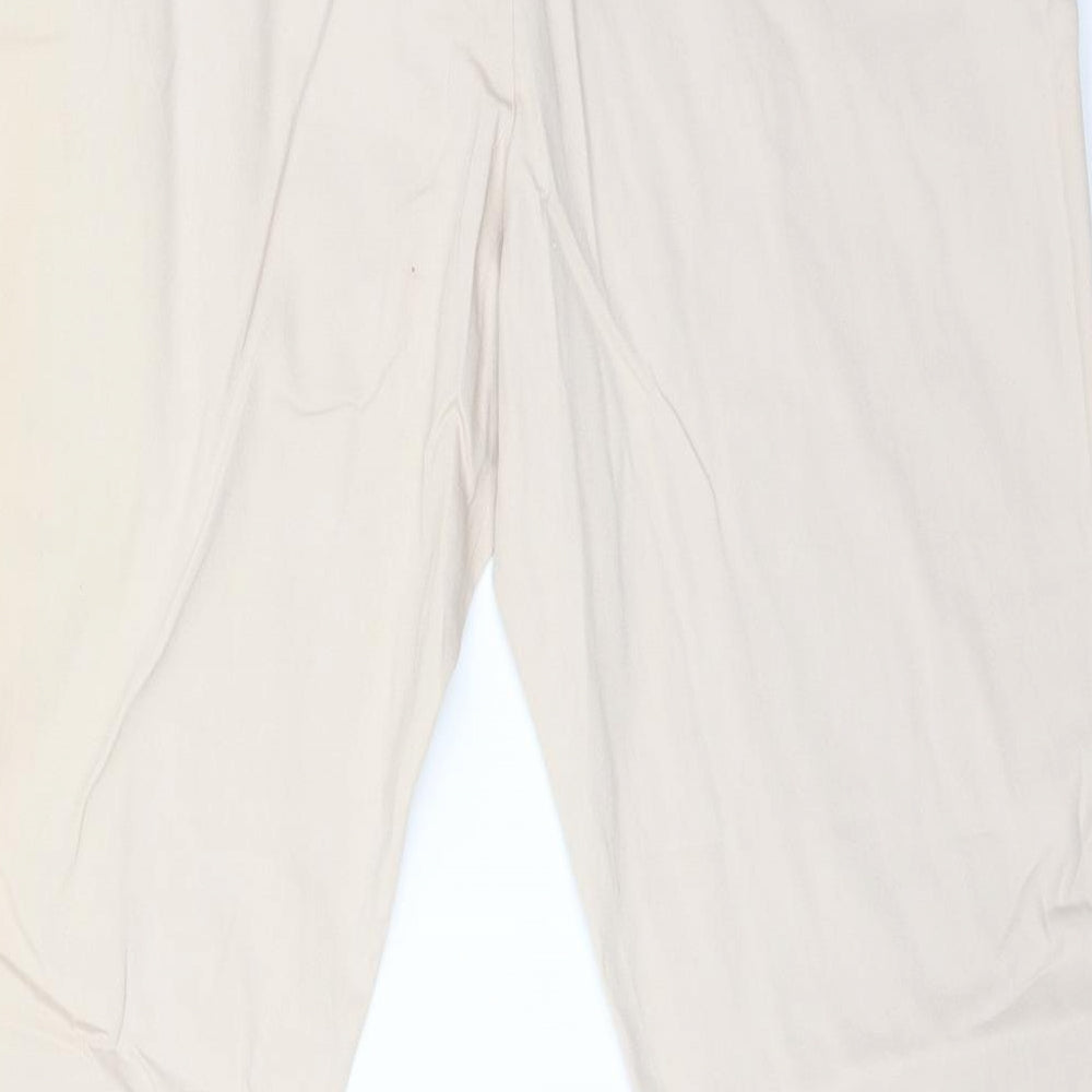 INTUITION Womens Pink Cotton Dress Pants Trousers Size 14 L27 in Regular