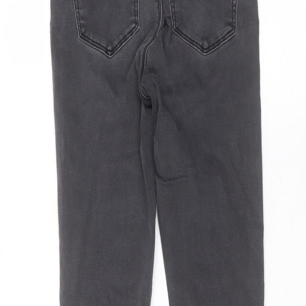 ASOS Womens Grey Cotton Skinny Jeans Size 26 in L32 in Regular