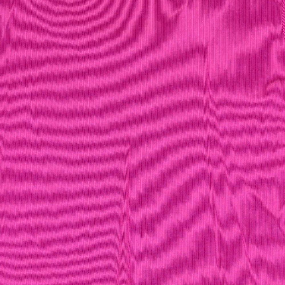 CC Womens Pink Cotton Tunic T-Shirt Size XL Round Neck - Detailed neckline