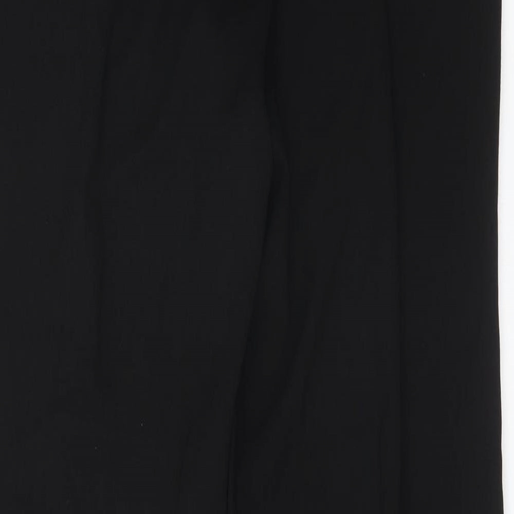 Primark Womens Black Polyester Trousers Size 8 L28 in Regular
