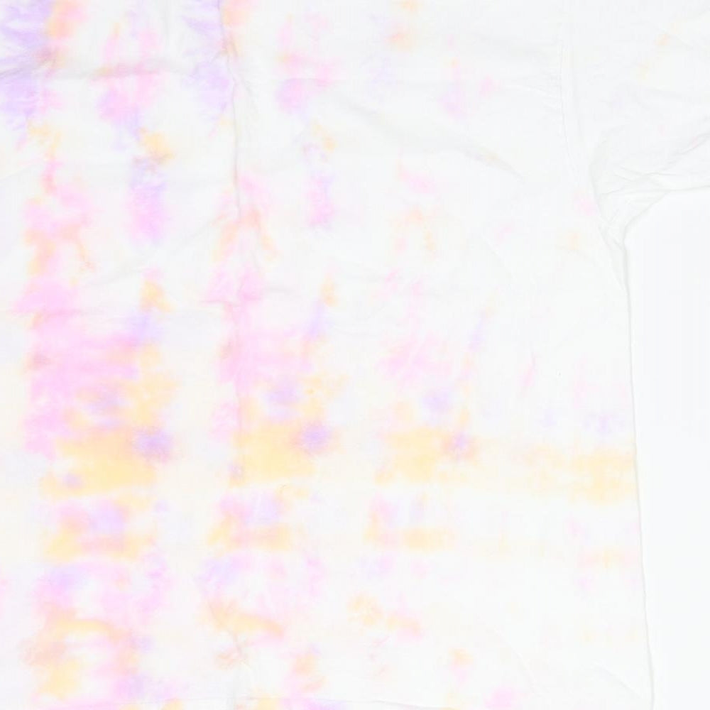 Fruit of the Loom Girls Multicoloured Cotton Basic T-Shirt Size 9-10 Years Round Neck