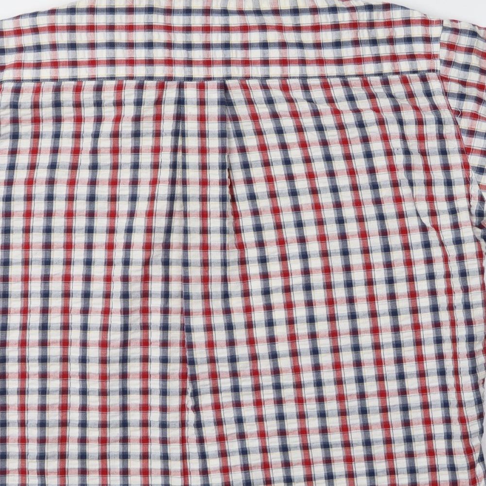 Authentic Clothing Company Mens Multicoloured Check Button-Up Size M Collared