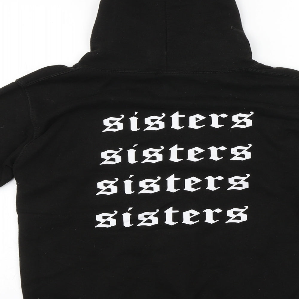 All We Do is Girls Brown Cotton Pullover Hoodie Size 11-12 Years