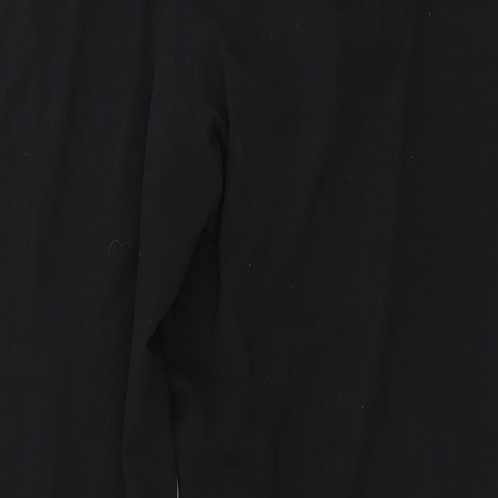 Woolworhts Womens Black Polyester Trousers Size 20 L28 in Regular