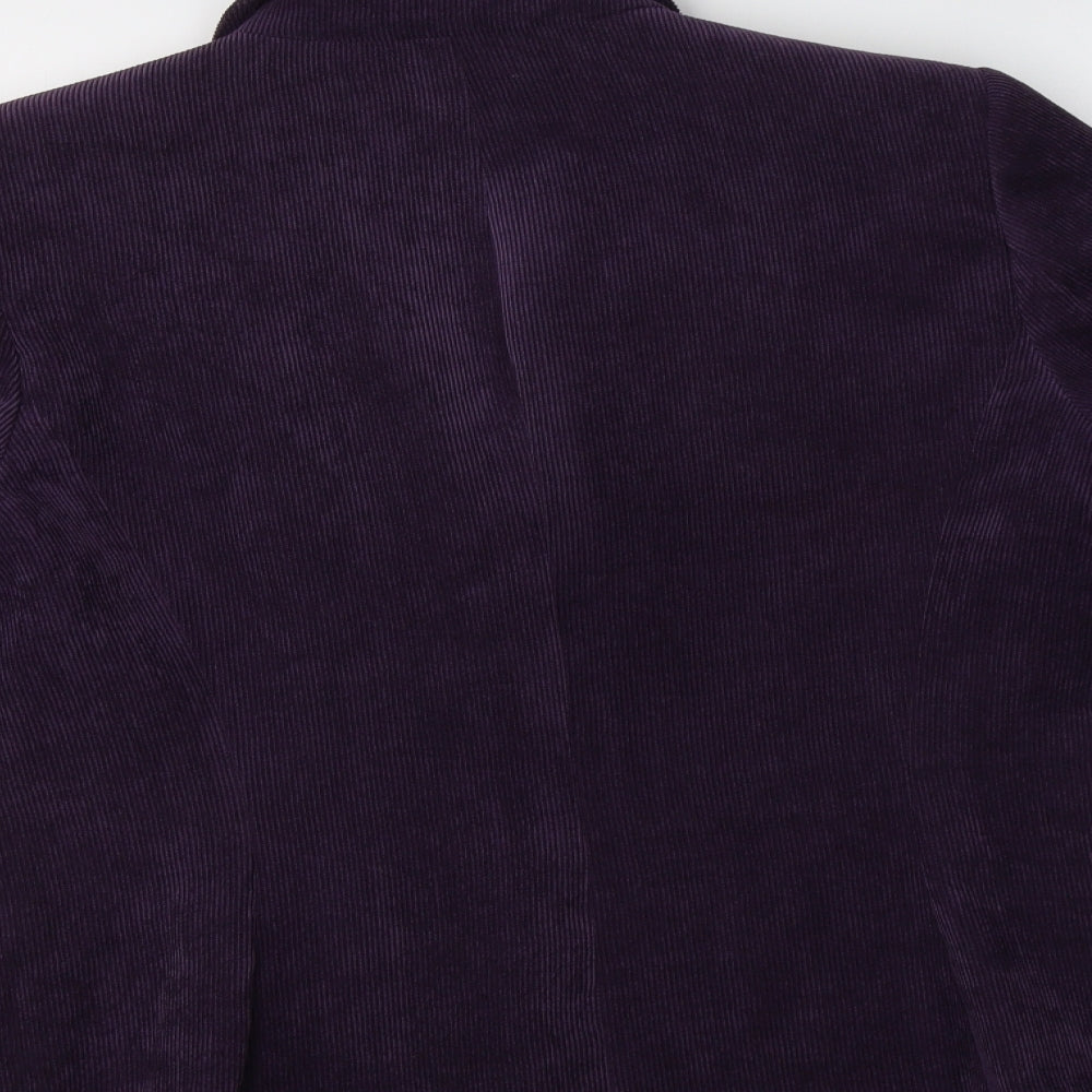 BM Womens Purple Jacket Blazer Size 14
