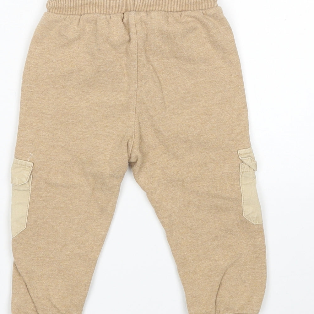 Coolclub Boys Beige Sweatpants Trousers Size 18 Months
