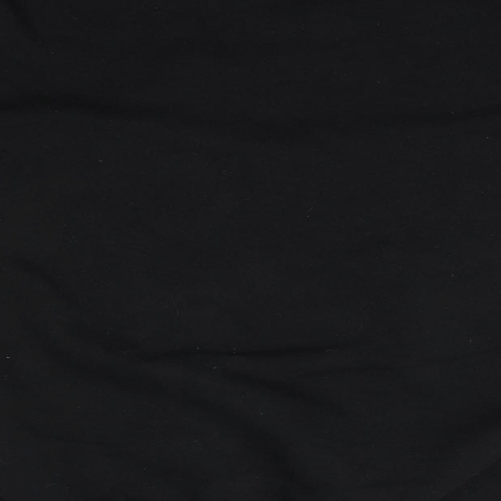 BIG Mens Black Round Neck Cotton Pullover Jumper Size M