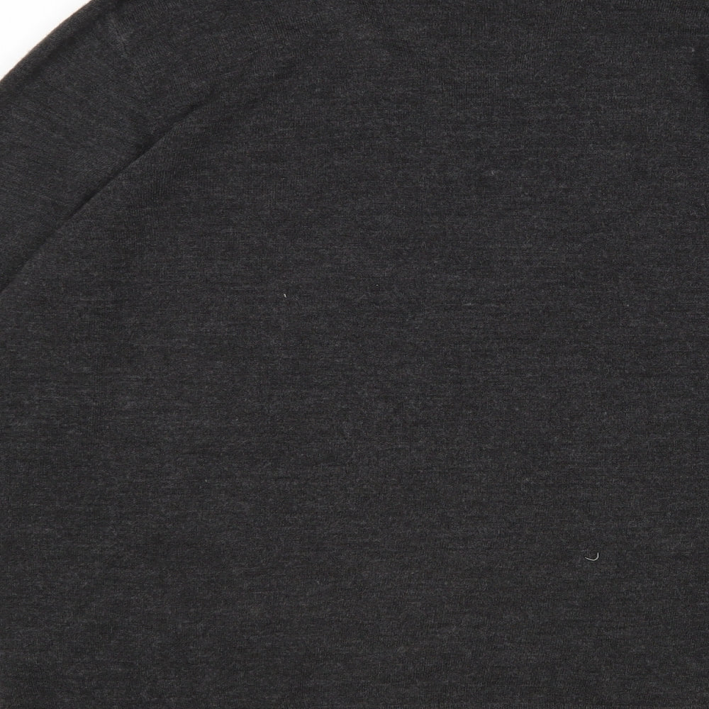 Cedar Wood State Mens Grey V-Neck Acrylic Pullover Jumper Size XL