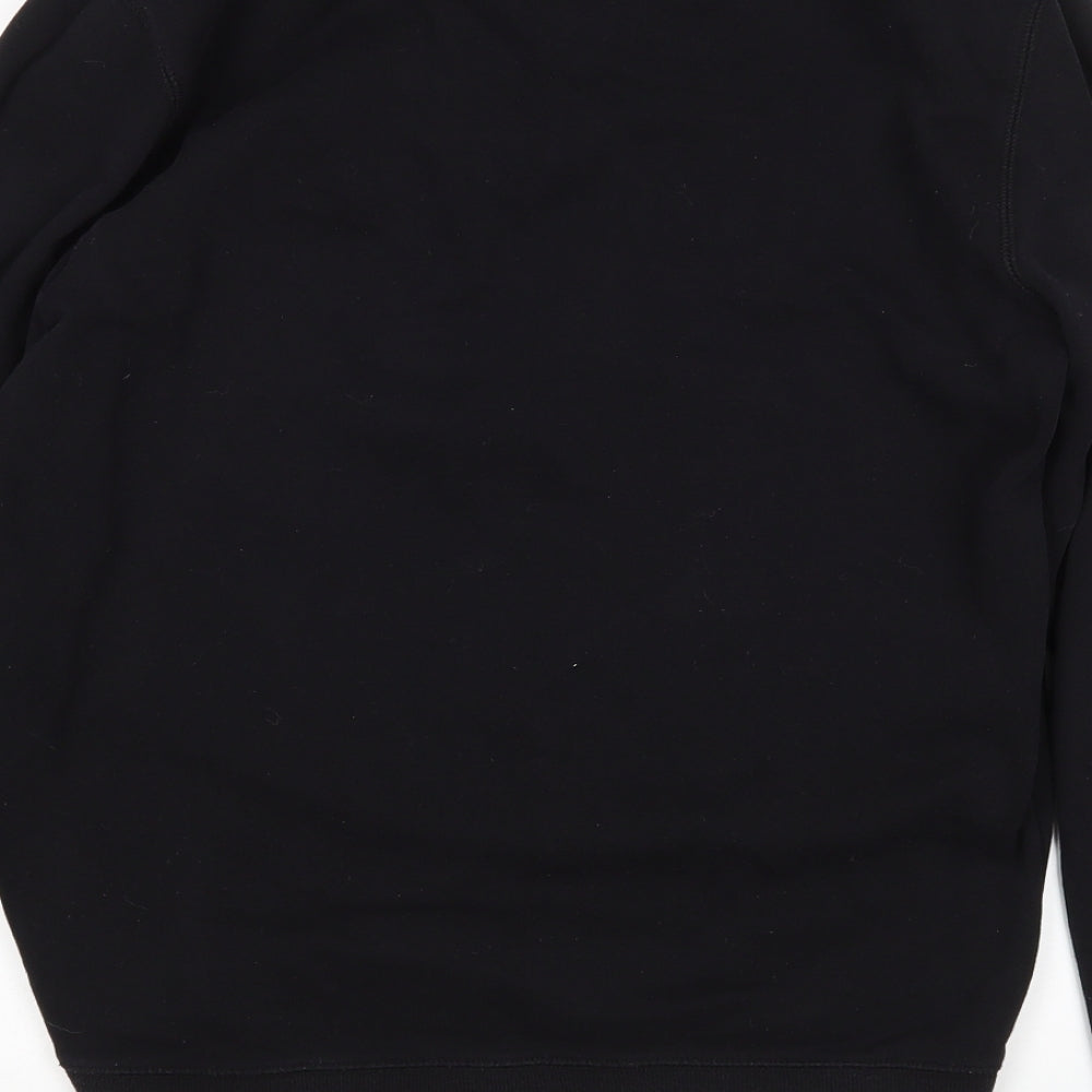 Matalan Mens Black Cotton Pullover Sweatshirt Size S