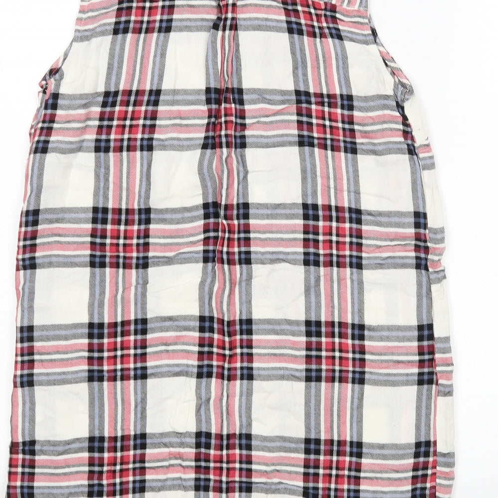 Atmosphere Womens Multicoloured Plaid Viscose Basic Button-Up Size 8 Collared