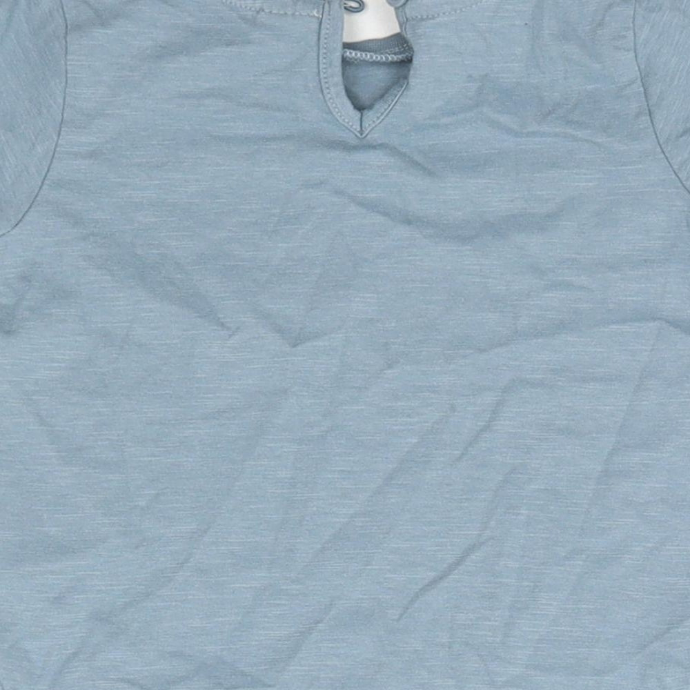 TU Baby Blue 100% Cotton Basic T-Shirt Size 18-24 Months Round Neck