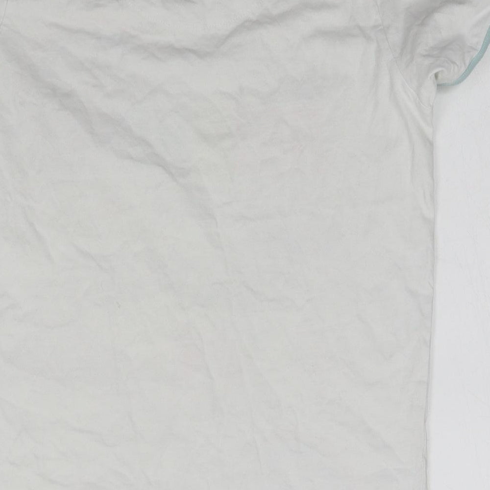 M&S Girls Multicoloured 100% Cotton Basic T-Shirt Size 12-13 Years Round Neck