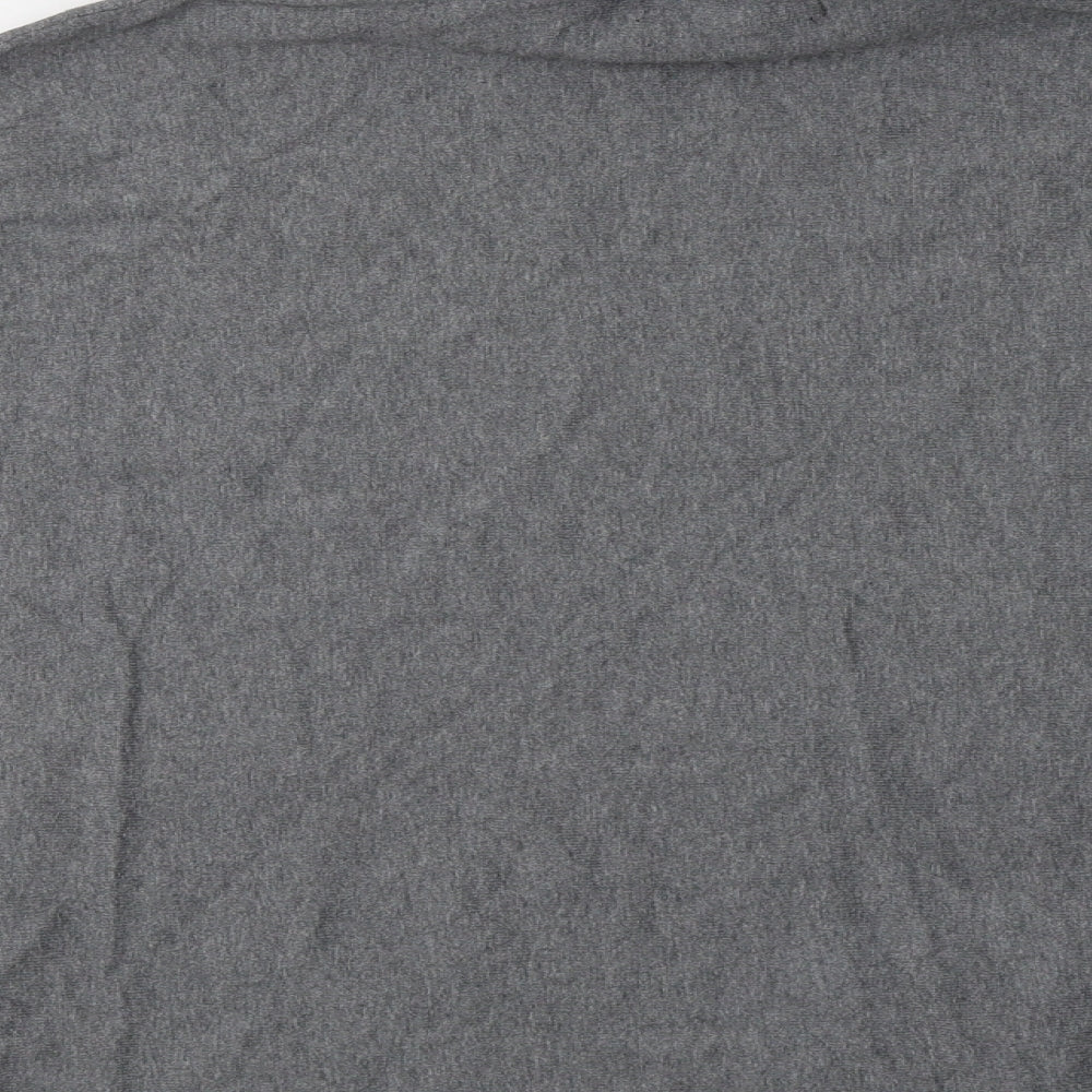 FOREVER 21 Womens Grey Roll Neck Cotton Pullover Jumper Size S