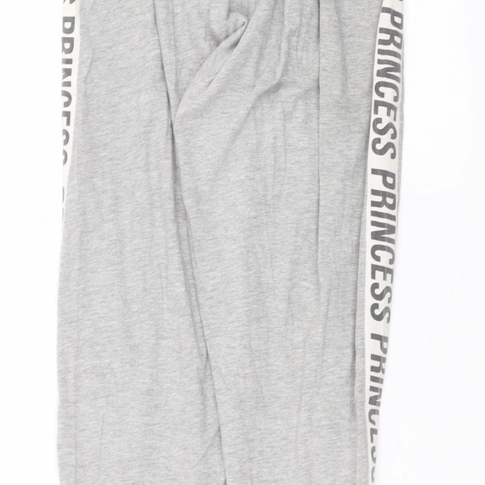New Look Womens Grey Cotton Sweatpants Trousers Size M L27 in Regular