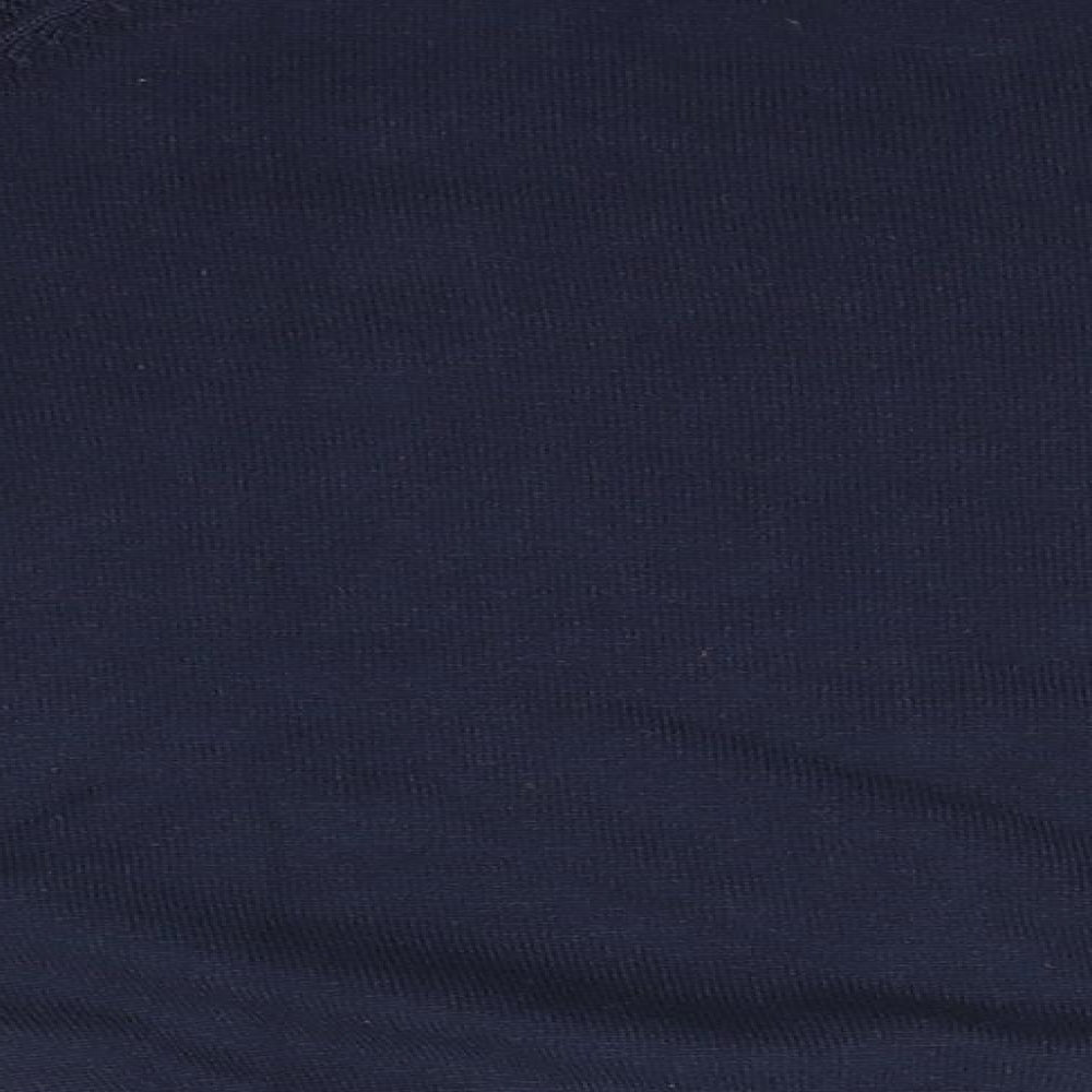 Marks and Spencer Boys Blue Round Neck Cotton Pullover Jumper Size 6-7 Years