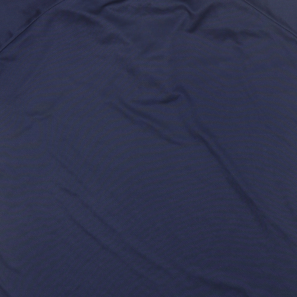 Cool Workwear Mens Blue Polyester Polo Size M Collared