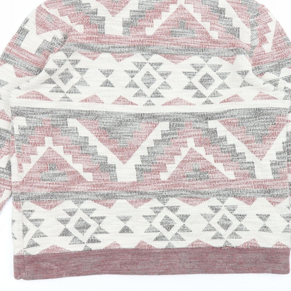 Atmosphere Womens White Round Neck Cotton Pullover Jumper Size 10
