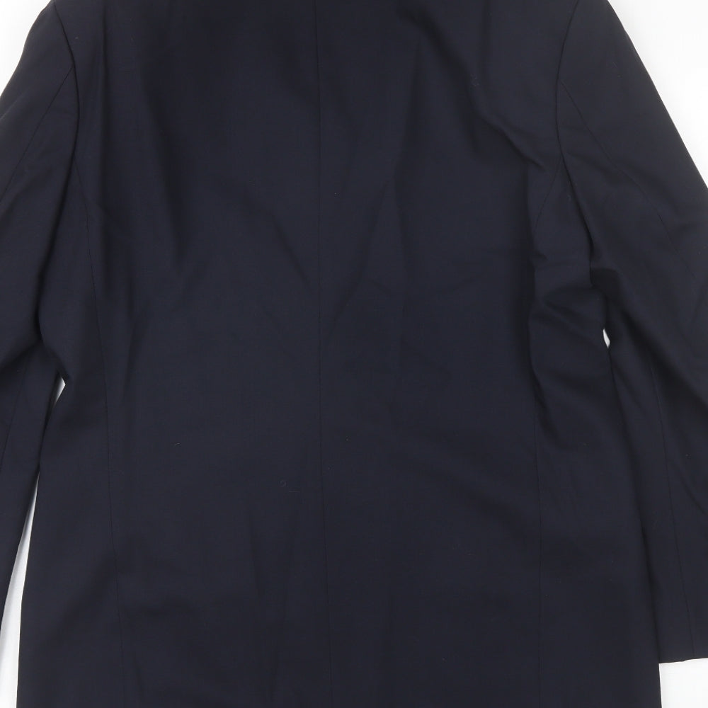 Marks and Spencer Mens Blue Wool Jacket Blazer Size M