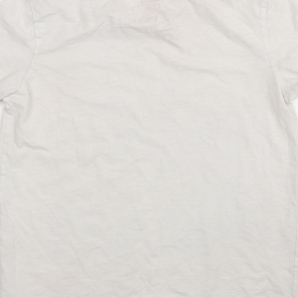 Matalan Boys White Cotton Basic T-Shirt Size 11 Years Round Neck