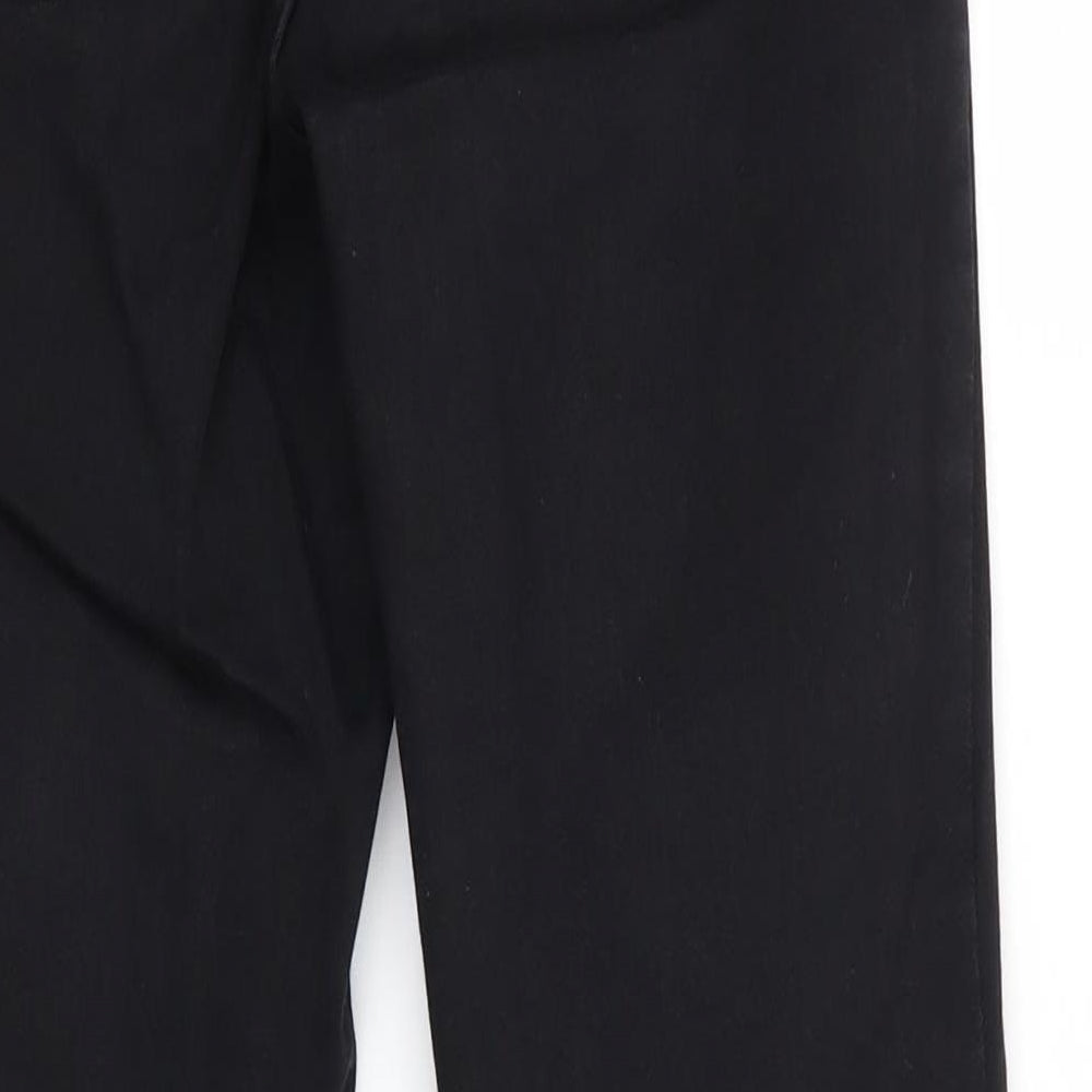 Topshop Mens Black Cotton Skinny Jeans Size 26 in L25 in Regular - cropped