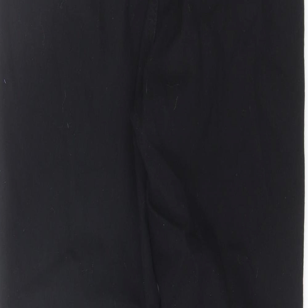 PRETTYLITTLETHING Womens Black Cotton Skinny Jeans Size 12 L25 in Regular