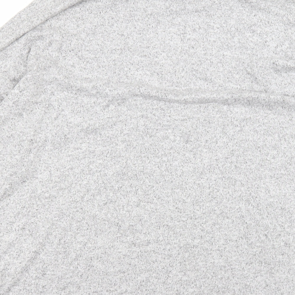 Select Womens Grey Viscose Basic T-Shirt Size L Round Neck