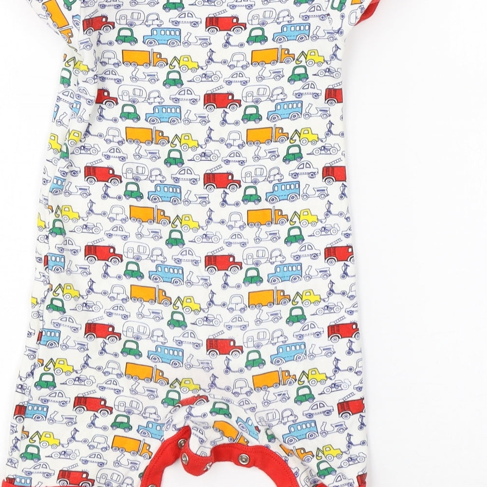 Mini Club Boys White Cotton Babygrow One-Piece Size 9-12 Months