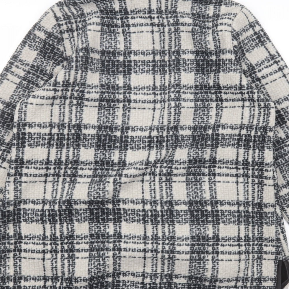 Baviage Womens White Jacket Coatigan Size L