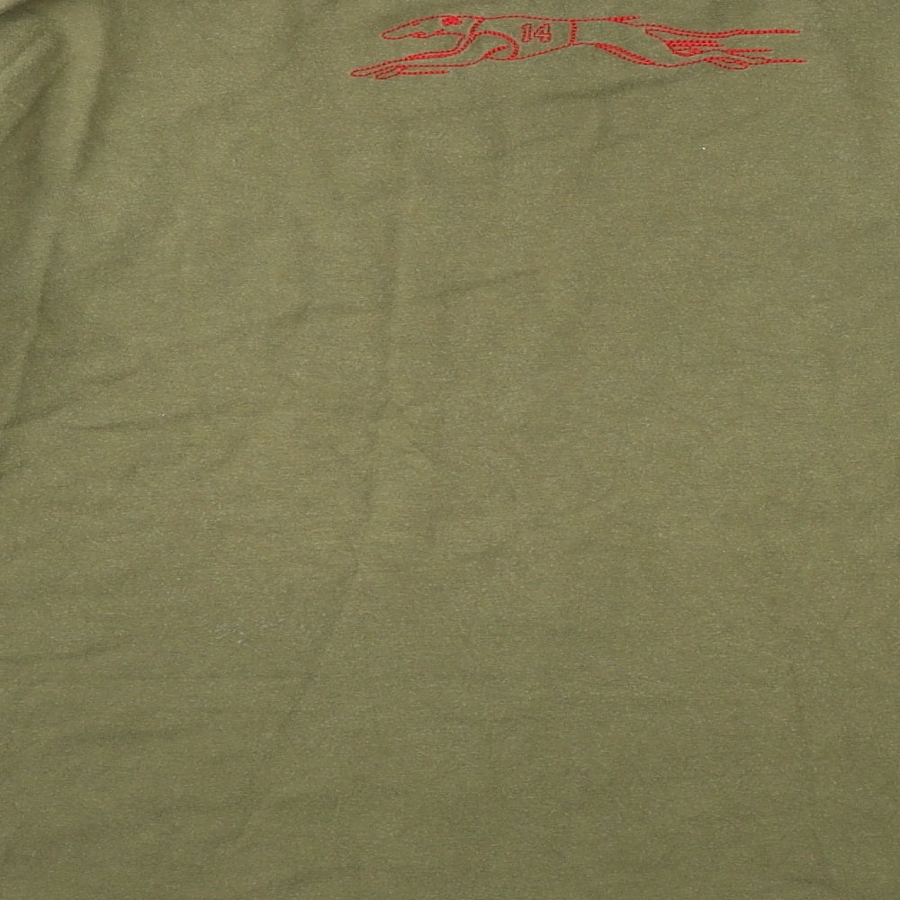NEXT Boys Green Cotton Basic T-Shirt Size 10 Years Round Neck