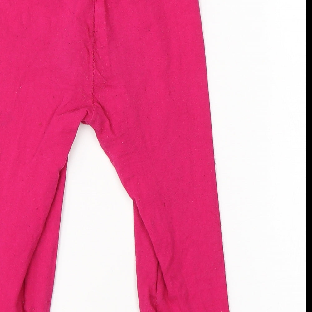 Futuro Girls Pink Cotton Jogger Trousers Size 7-8 Years Regular
