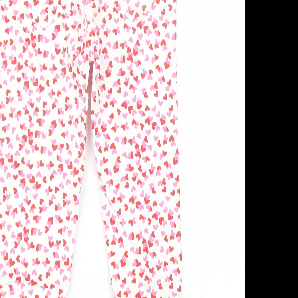 Frendz Girls Pink Cotton Skinny Jeans Size 5-6 Years Regular
