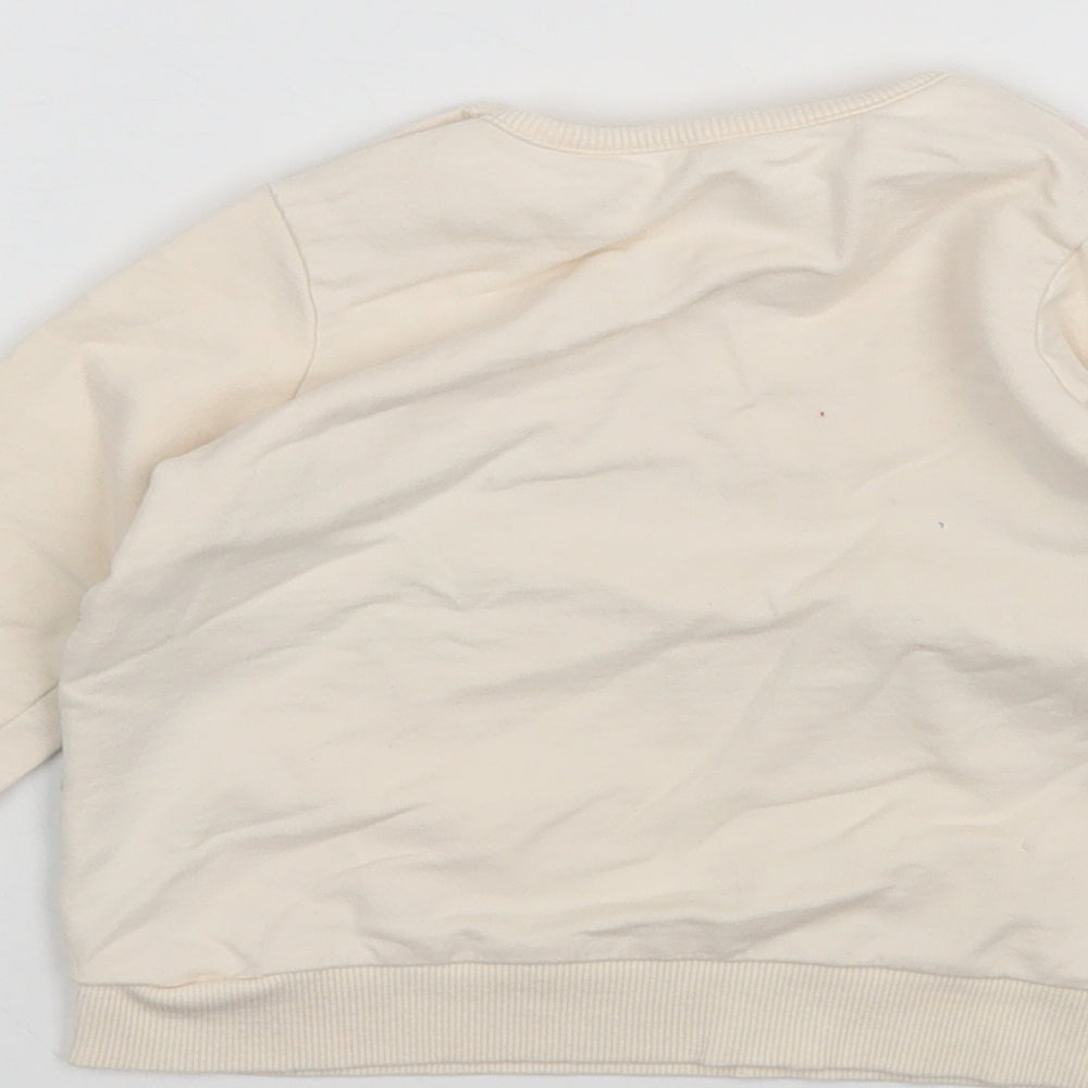 George Baby Beige Cotton Pullover Jumper Size 12-18 Months - The very hungry Caterpillar