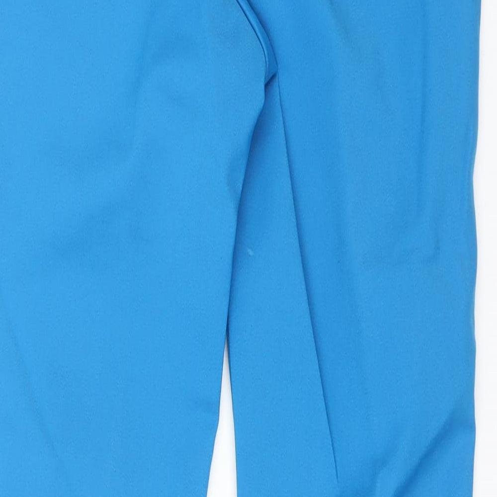 ASOS Womens Blue Cotton Carrot Trousers Size 8 L26 in Regular