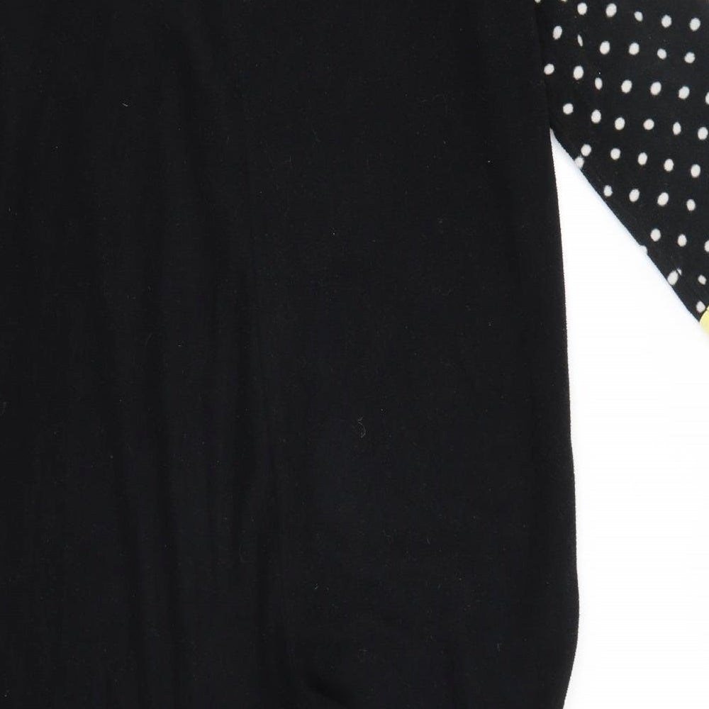 Secret Womens Black Solid Polyester One Piece Size 12 - Penguin